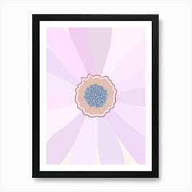 Lilac Daisy Art Print