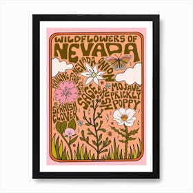 Nevada Wildflowers Art Print