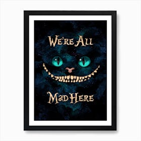 Alice Cheshire Cat Smile Art Print