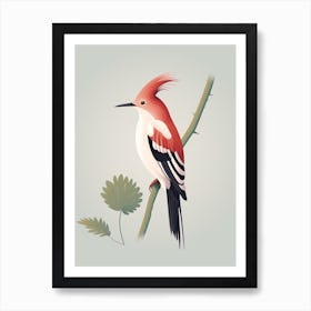 Minimalist Hoopoe 1 Illustration Art Print