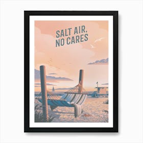 Salt Air No Cares Art Print