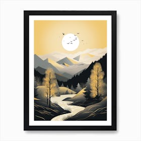 Landscape In The Mountains 1 Art Print