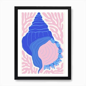 Seashell Ocean Collection Boho Art Print