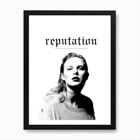 Reputation taylor swift album titles Art Print