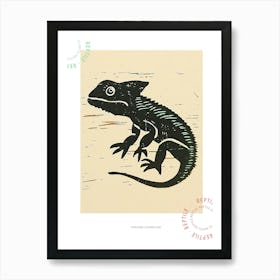 Parsons Chameleon Block Print Poster Art Print