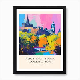 Abstract Park Collection Poster Princes Street Gardens Edinburgh Scotland 2 Art Print