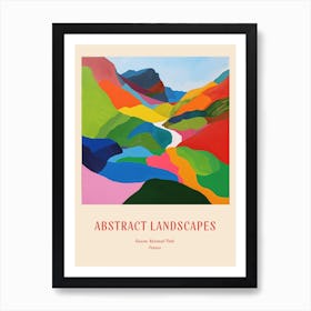 Colourful Abstract Runion National Park France 1 Poster Art Print