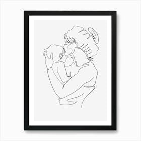 Mother And Child Mothers day 1 Art Print