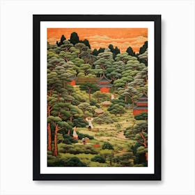 Traditional Japanese Tea Garden 1 Art Print