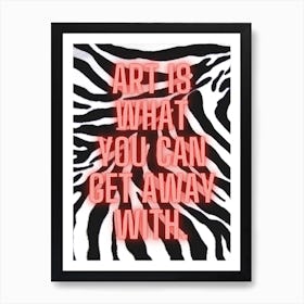 Andy Warhol Quote Art Print