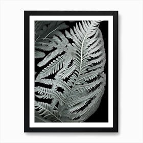 Silver Lace Fern 1 Vibrant Art Print
