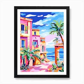 Santa Marinella, Italy Colourful View 3 Art Print