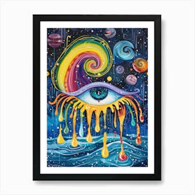 Rainbow Eye 5 Art Print