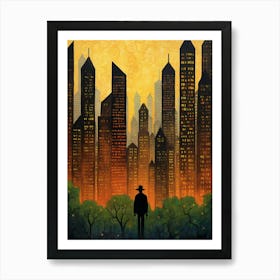 Gunslinger In New York - The Dark Tower Series Art Print