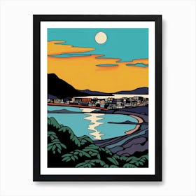 Minimal Design Style Of Cape Town, South Africa 2 Art Print