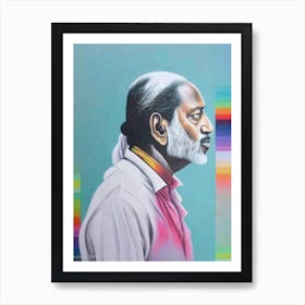 Ilaiyaraaja Colourful Illustration Art Print