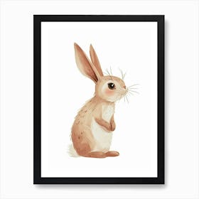Mini Rex Rabbit Kids Illustration 1 Art Print