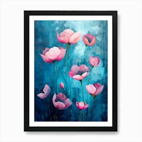 Pink Poppies Art Print