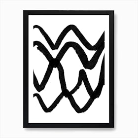 Wavy Lines Art Print