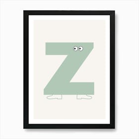 Alphabet Poster Z Art Print