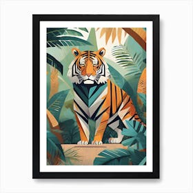 Tiger In The Jungle 9 Art Print