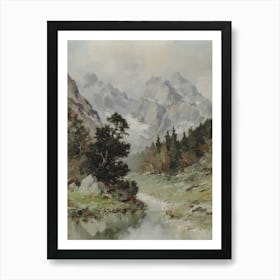 Alpine Landscape Art Print