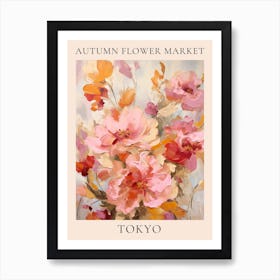 Autumn Flower Market Poster Tokyo 2 Art Print