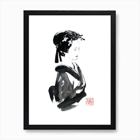Beautiful Geisha Art Print