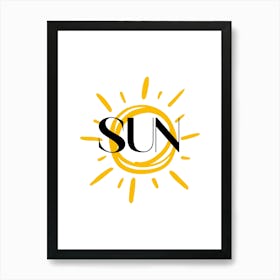 Sun Logo printable 2024 1 Art Print