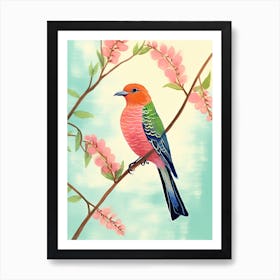 Bird On A Branch Art Print