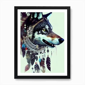 Wolf Painting 24 Art Print