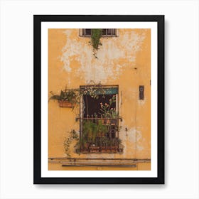 Window In Rome Art Print