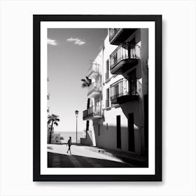 Alicante, Spain, Black And White Analogue Photography 3 Art Print