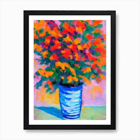 Birthday Flowers Matisse Inspired Flower Art Print