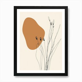 Sand Leaf Art Print