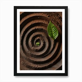 Spirals In The Sand Art Print