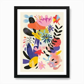 Abstract Floral Print 2 Art Print