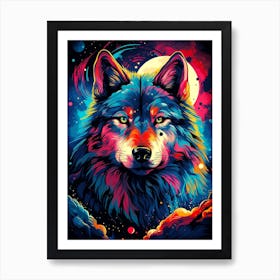 Wolf Painting Art Print