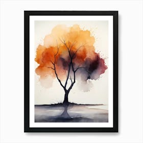 Watercolor Tree 4 Art Print