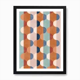 Geometric Mid Century Painting Art Print