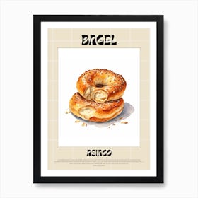 Asiago Bagel 4 Art Print