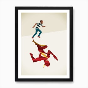 Super Shadows Scarlet Speedster Art Print