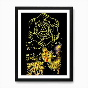 likin park chester bennington 1 Art Print