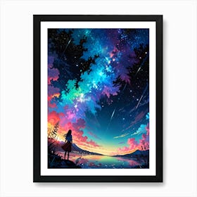 Starry Night Sky 20 Art Print