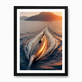 Futuristic Submarine -Reimagined Art Print