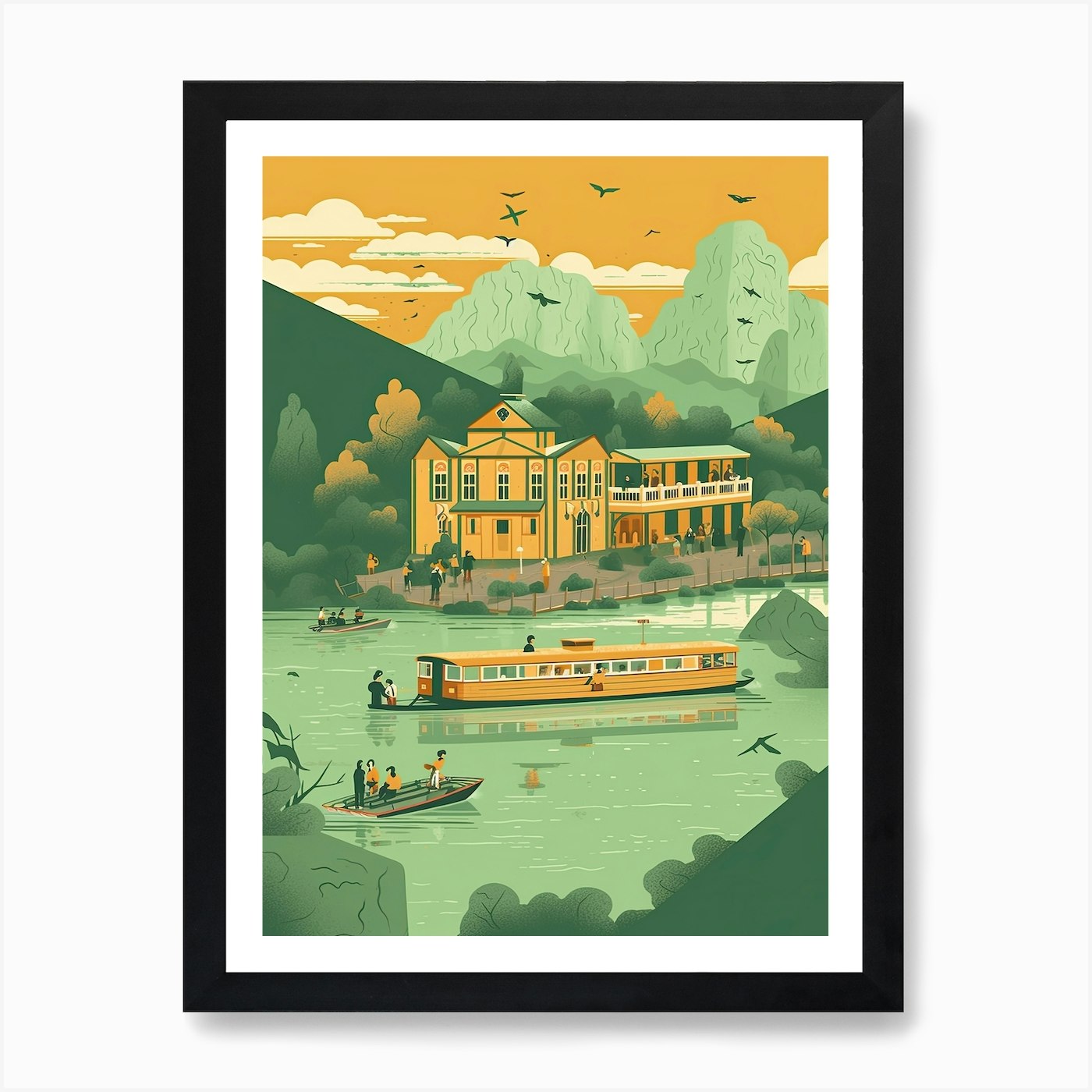 Chattagram Bangladesh Travel Illust Framed Wall Art Poster Canvas Print Picture - Picture 2 of 4