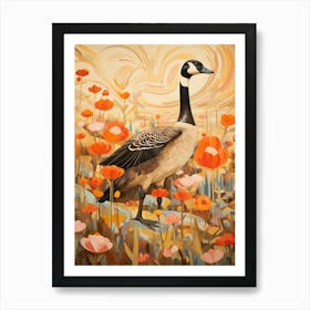 Canada Goose 3 Detailed Bird Painting Art Print