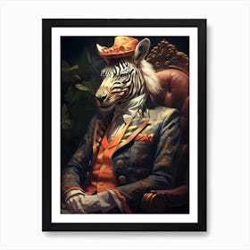 Zebra 4 Art Print