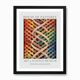 Dna Art Abstract Painting 16 House Of Patterns Art Print