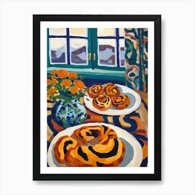Pumpkin Roll Painting 2 Art Print